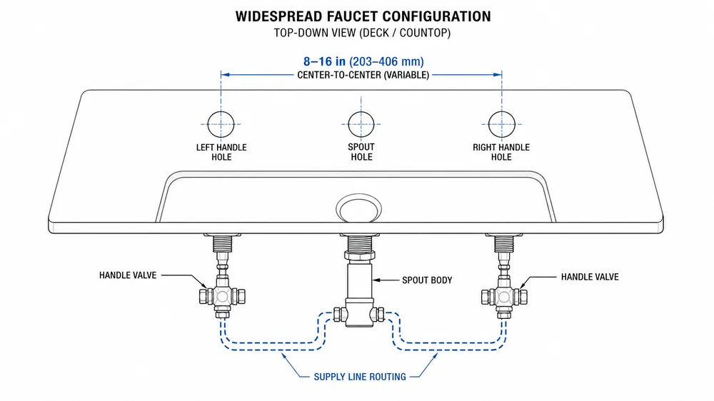 Bathroom Faucet Hole Configuration Explained: Single-Hole, 3-Hole, and Widespread for Procurement Teams