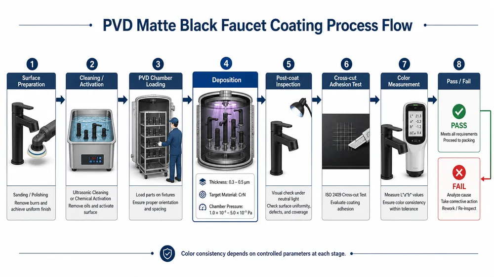 How to Source Matte Black Bathroom Faucets That Maintain Color Consistency Across Large Orders