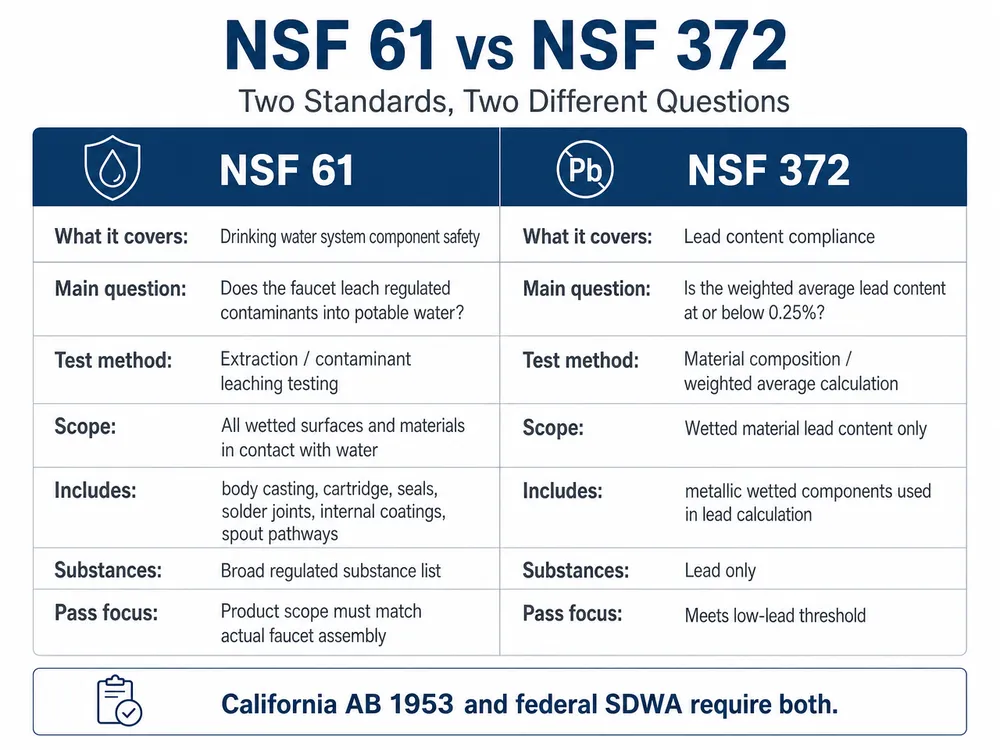 How to Source Stainless Steel Bathroom Faucets That Pass NSF 61 Without Reformulating Your Supply Chain | Wfaucet