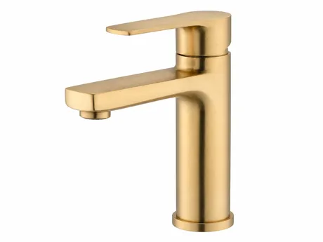 Brass bathroom faucet finish