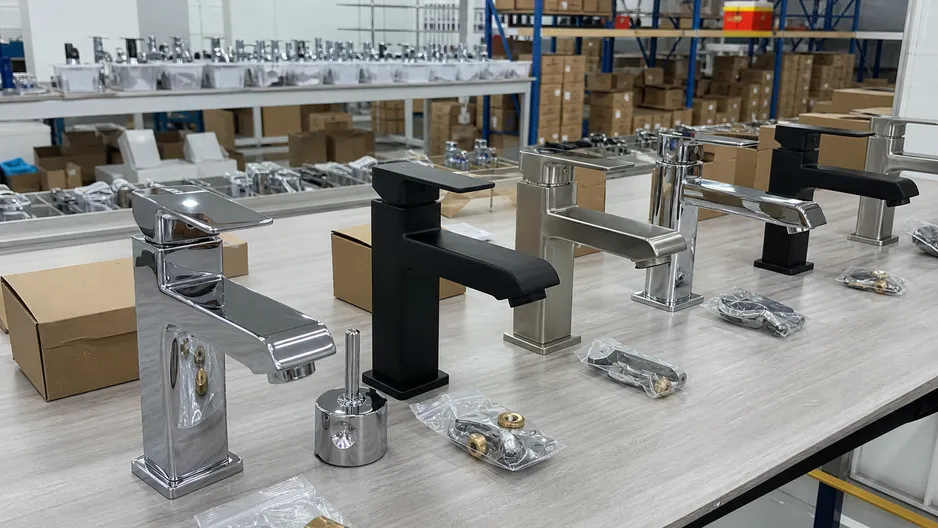 Modern bathroom faucet samples ready for evaluation — Wfaucet OEM production