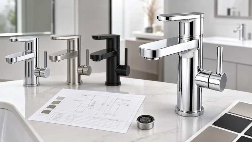 Side handle bathroom faucet commercial project configuration for B2B quote