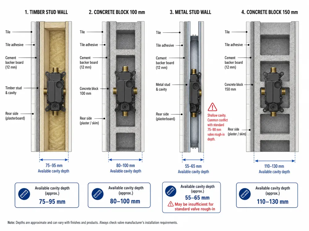 How to Specify a Concealed Shower Mixer That Avoids Rough-In Depth Conflicts and Tile Cracking During Install