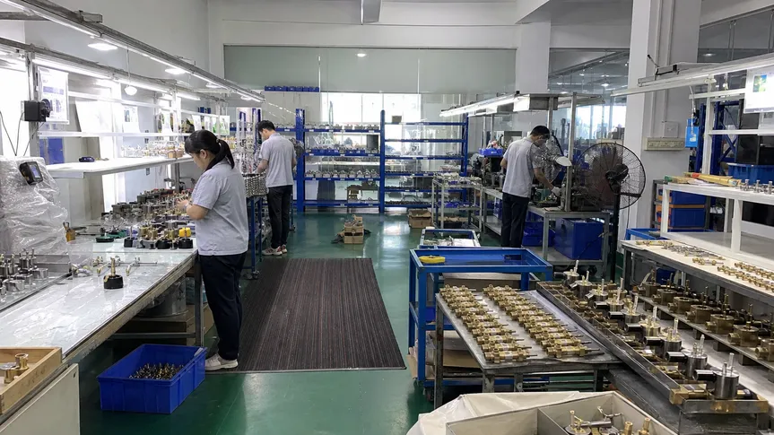 Wfaucet factory in Foshan, Guangdong Province — concealed shower set manufacturing facility