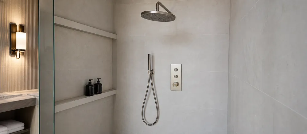 3-way concealed shower mixer for premium residential renovation and boutique hospitality