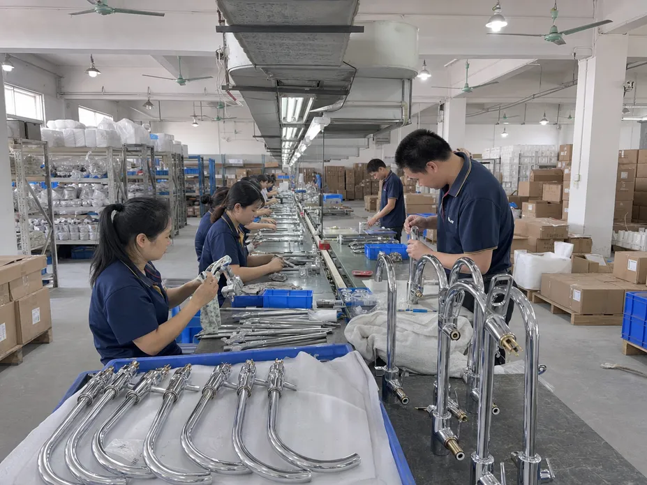 Foshan DTE Sanitary Ware Co., Ltd — 12,000 m² faucet manufacturing facility in Danzao Town, Nanhai District