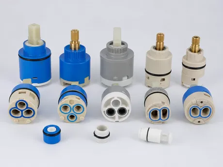 Bathroom faucet cartridges single and dual handle ceramic disc hot cold
