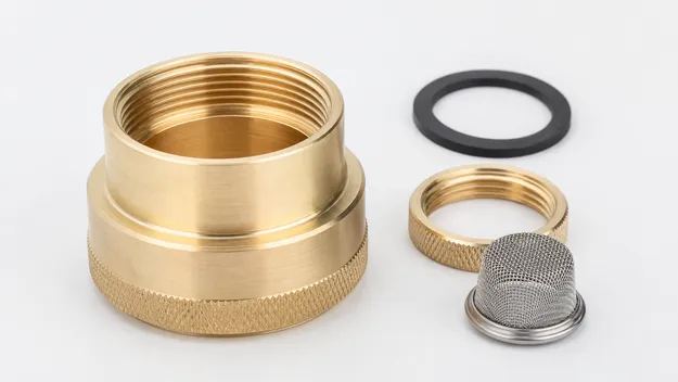 Brass aerator housing for premium and commercial faucet applications