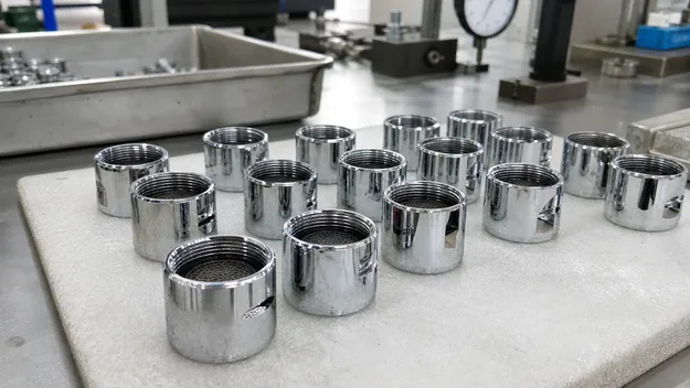 Zinc alloy ZA-8 aerator housing for mid-market faucet applications