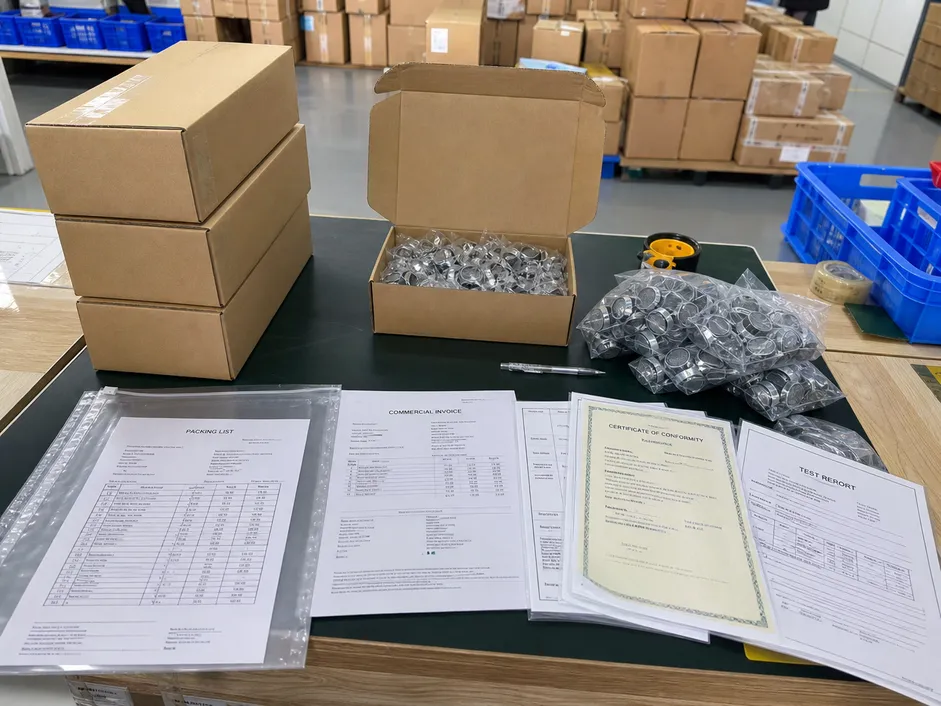 Compliance documentation package shipped with low flow faucet aerator orders
