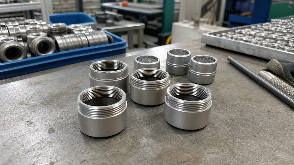 ZA-8 zinc alloy aerator housing for mid-market price point applications