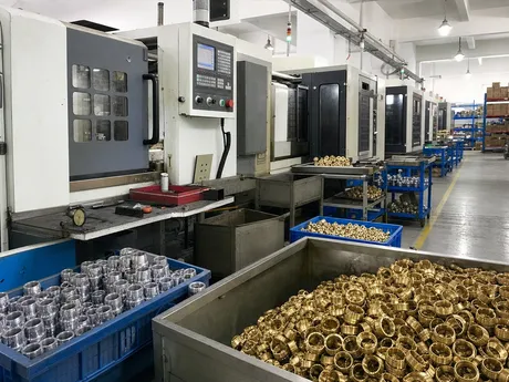 Wfaucet sink faucet aerator manufacturing facility — brass and zinc alloy housings in production