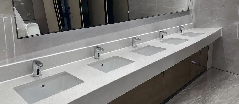 Commercial washroom hospitality hotel supply sensor faucets