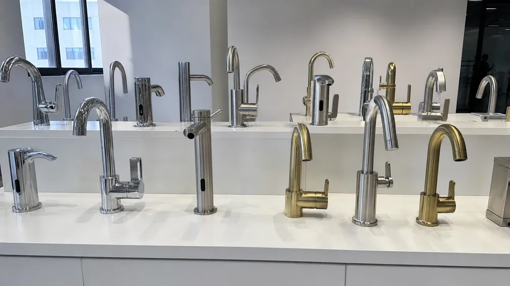 Stainless steel and specialty faucets — sensor, touchless, brushed nickel, brushed gold