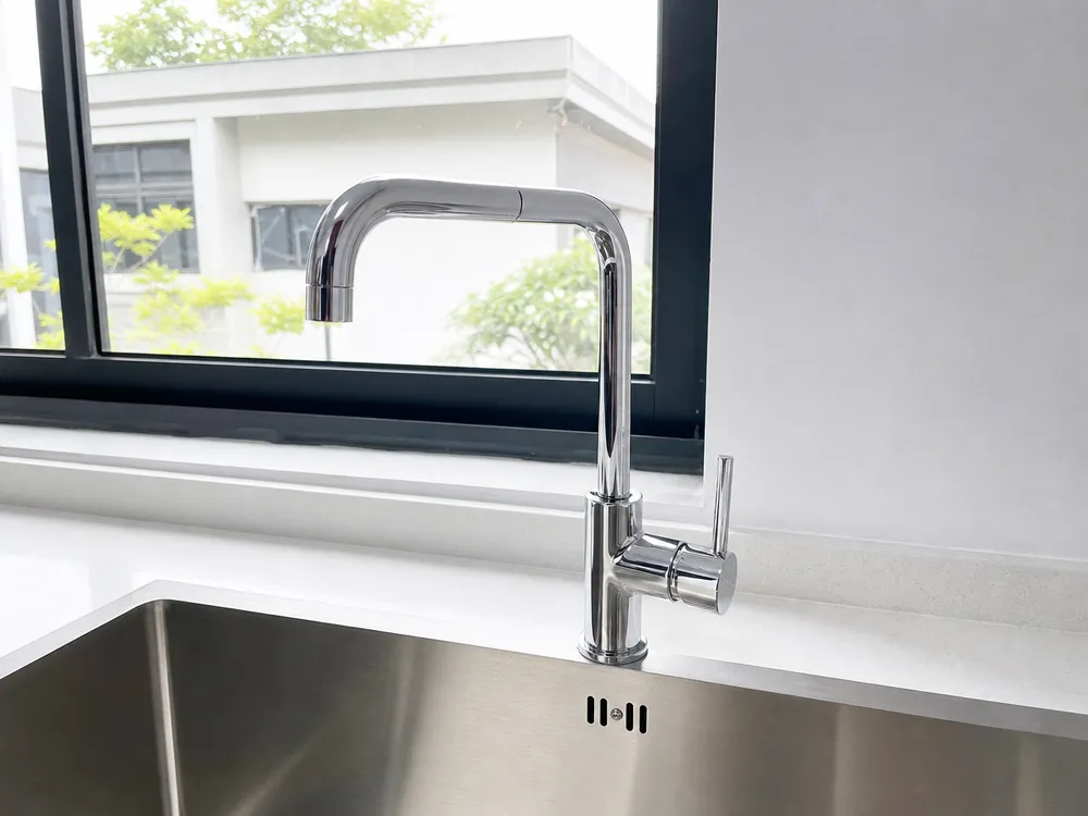 1-hole deck mount kitchen faucet single handle configuration