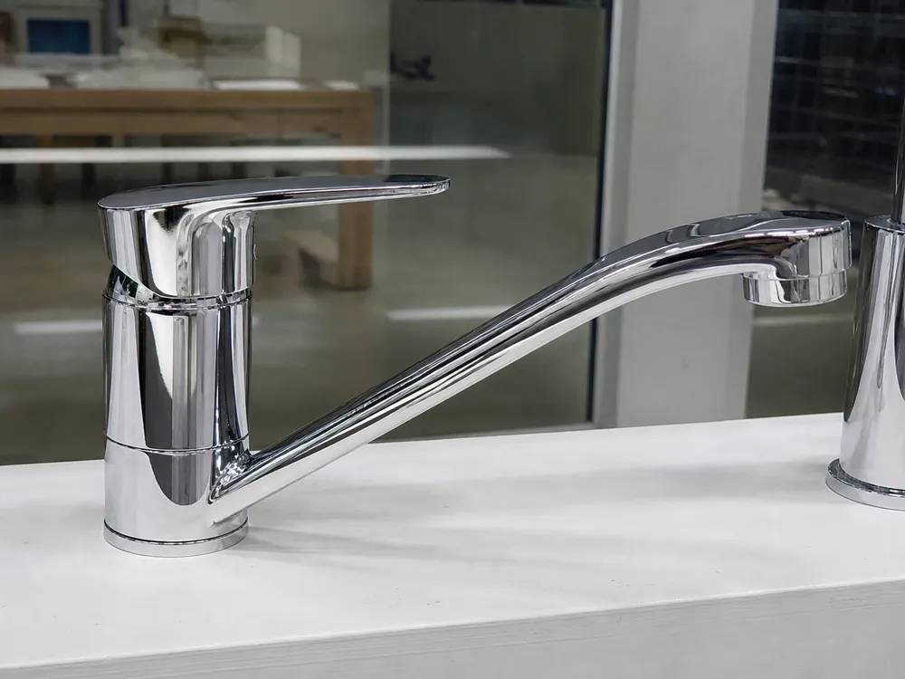 Multi-layer electroplated chrome kitchen faucet finish