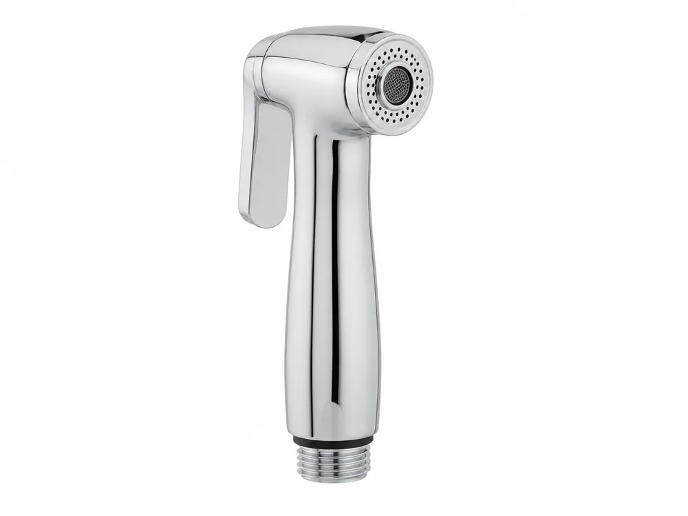Chrome finish kitchen faucet sprayer