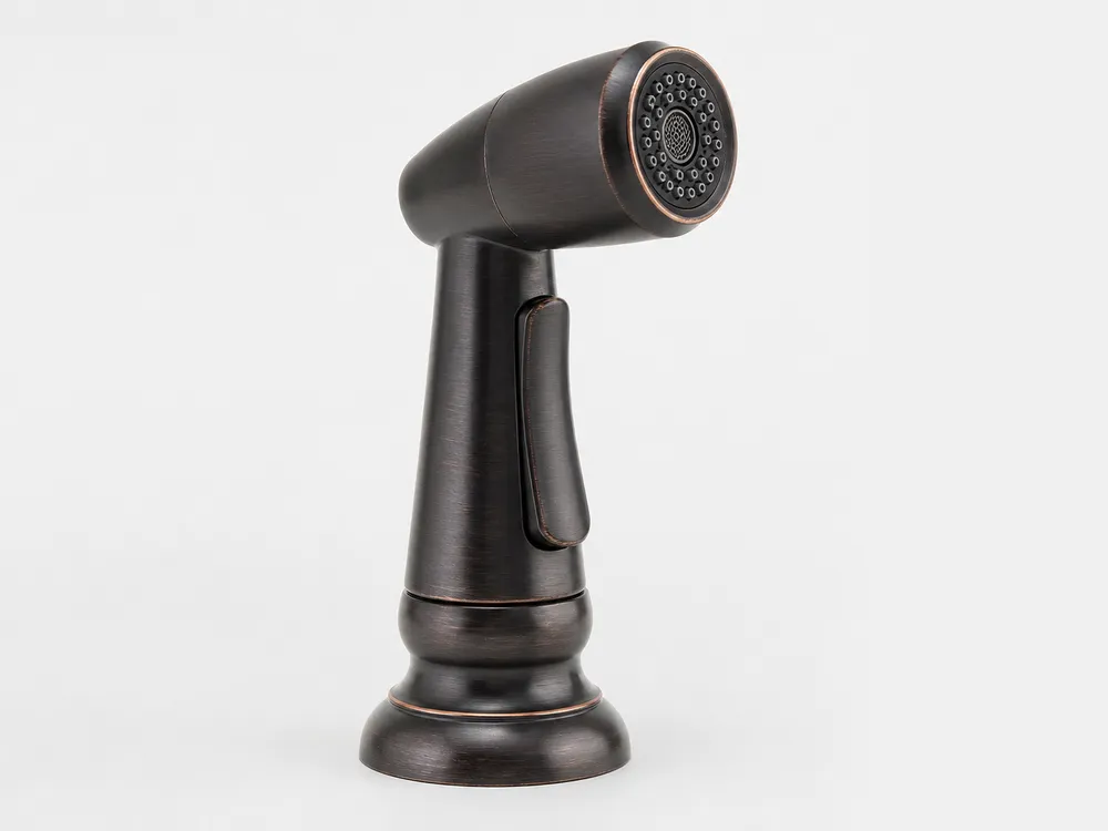 Oil-rubbed bronze finish kitchen faucet sprayer