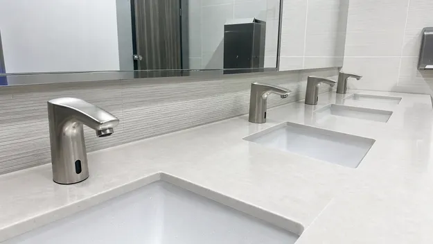 Sensor faucets for commercial washroom, healthcare, and public facility applications