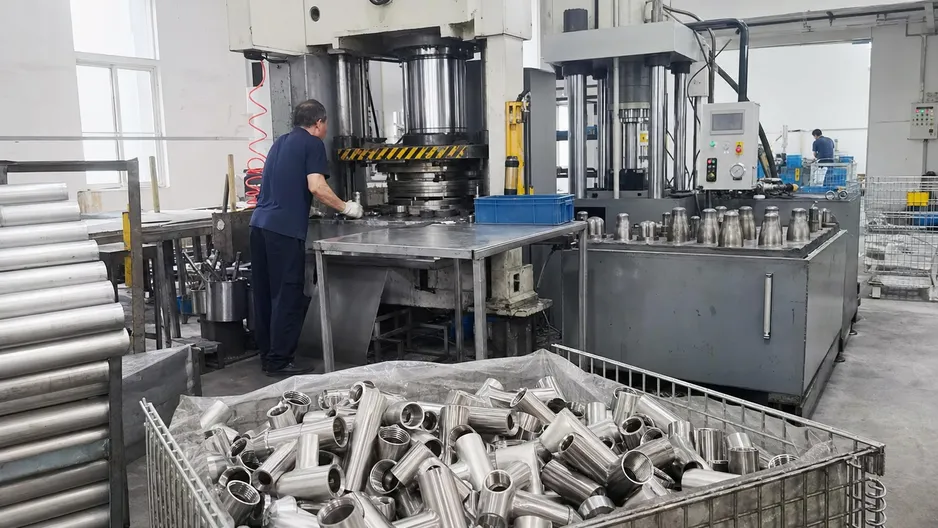 304 stainless steel faucet body fabrication — hydroforming and deep drawing process