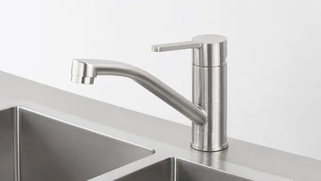 Single-hole single-handle stainless steel sink faucet