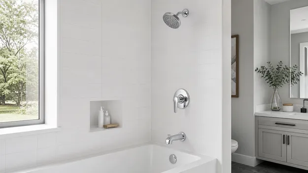Residential renovation supply — single-handle shower faucet and bathtub shower combination for North America and Europe distribution