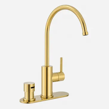 Air gap RO faucet in PVD gold finish