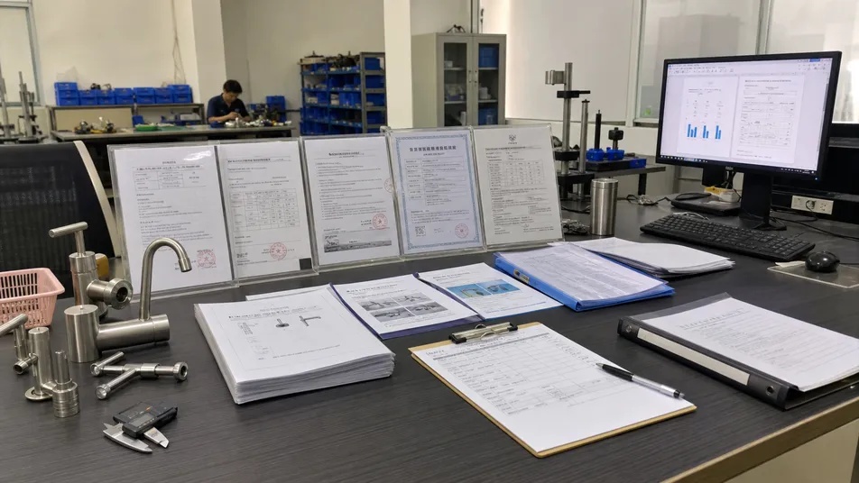 Beverage faucet certification documents and quality compliance testing
