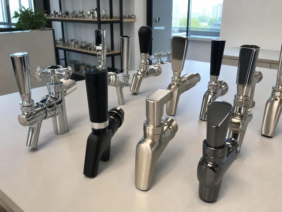 OEM beverage faucet custom handle and finish configuration options
