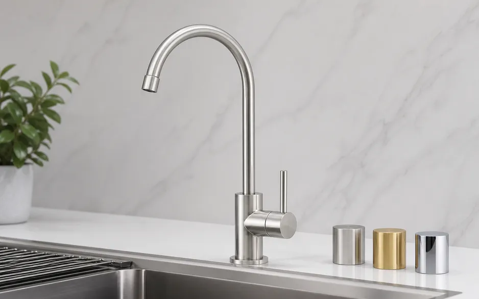 Brushed water filter faucet ready for OEM quoting — Wfaucet manufacturing