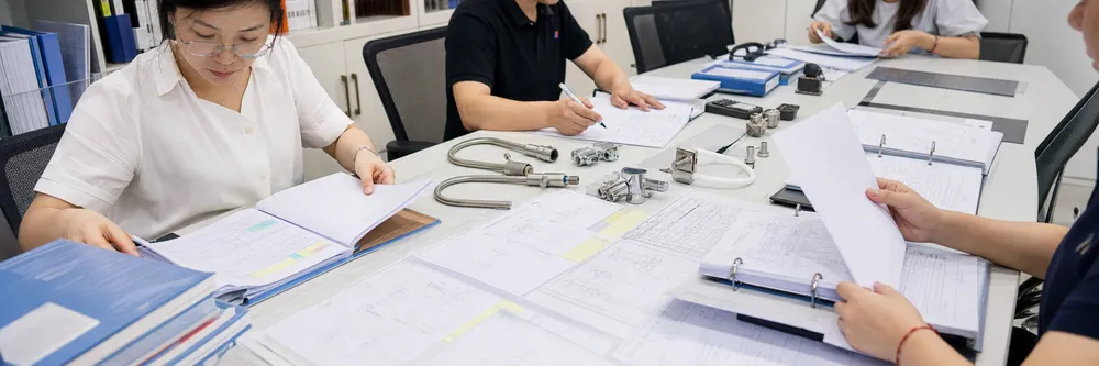 Compliance documentation and certification paperwork for drinking water faucets