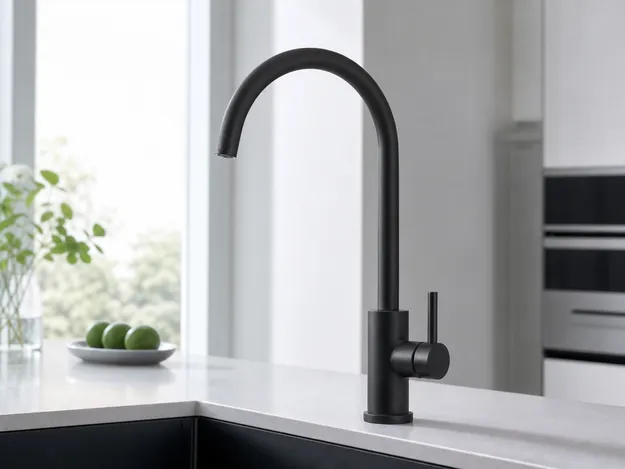 Matte black finish drinking water faucet for premium residential segment