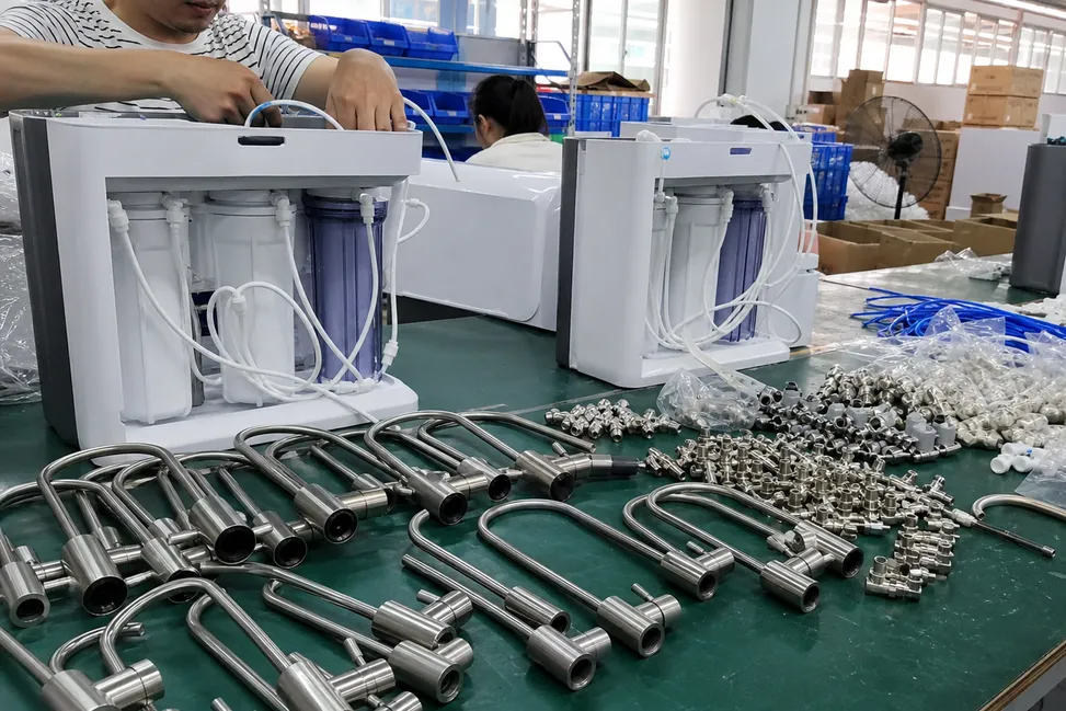 Residential RO system OEM assembly with private label faucet components