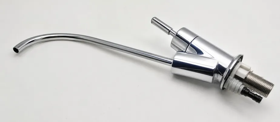Non-air gap RO faucet showing two-port configuration