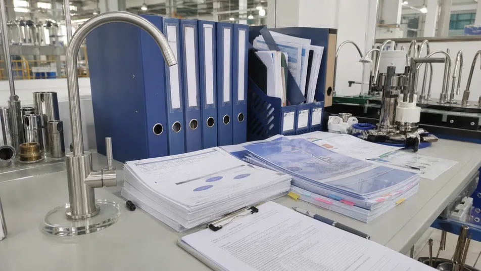 Material safety certifications and documentation for stainless steel drinking water faucet