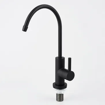 Under sink water filter faucet in matte black finish