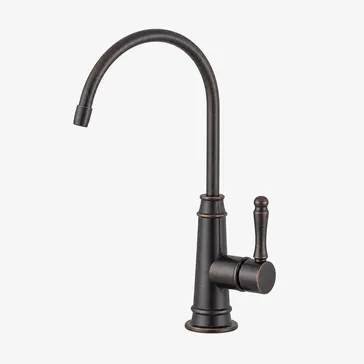 Under sink water filter faucet in oil-rubbed bronze finish